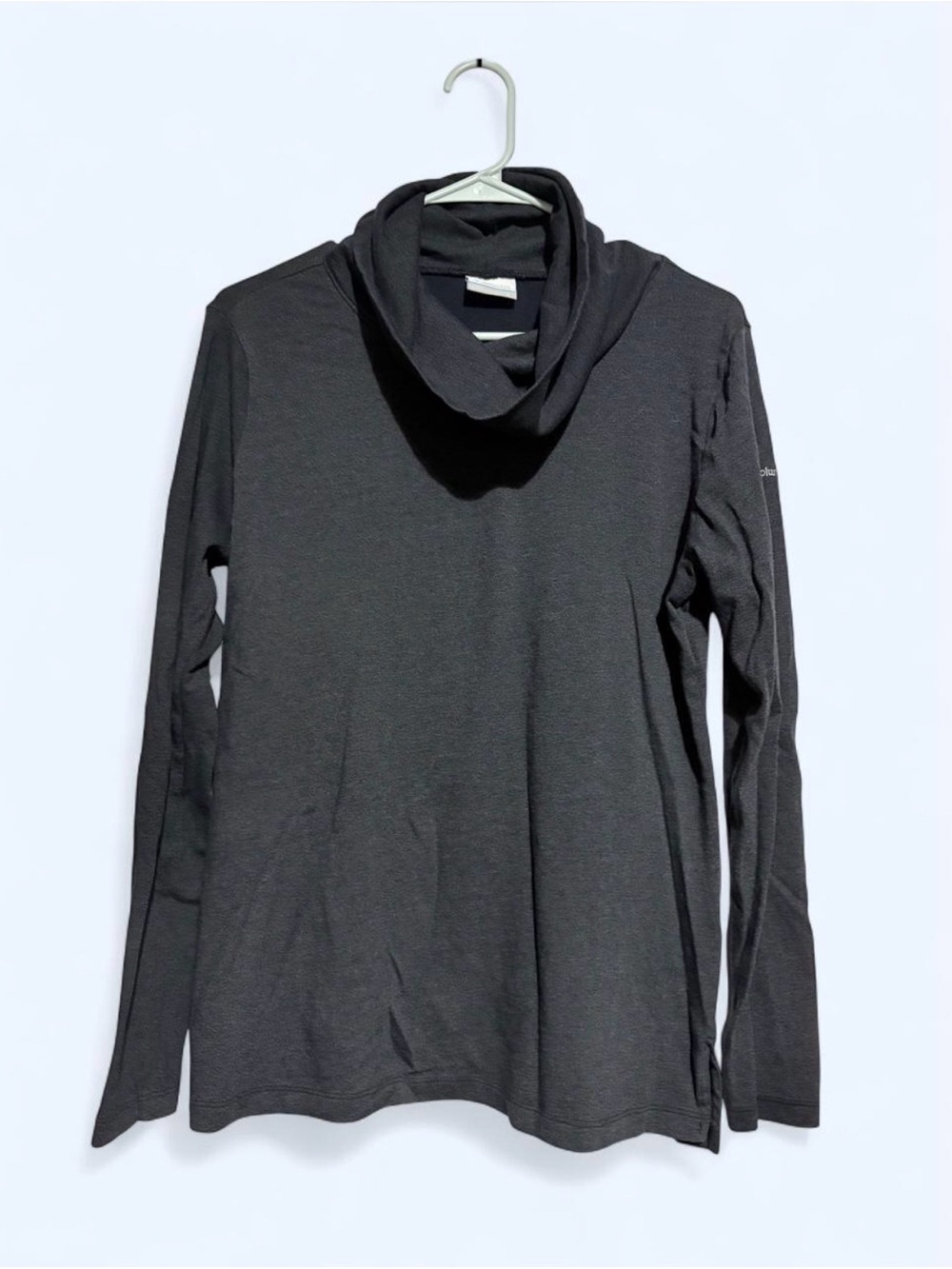 Columbia Gray Cowl Neck Long-Sleeve Pull Over